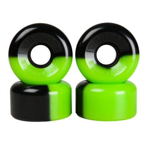 Sims Quad Wheels Street Snakes 2tone 78a (pk 4) - Green/Black £29.99